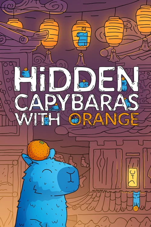 Hidden Capybaras with Orange