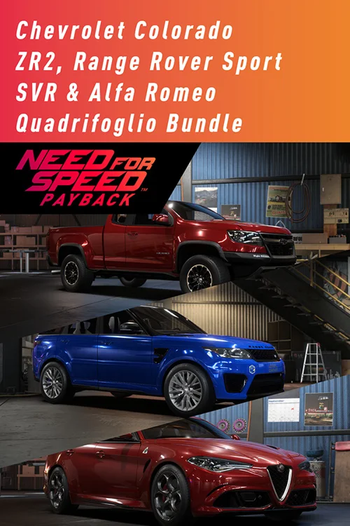 Need for Speed™ Payback: Chevrolet Colorado ZR2, Range Rover Sport SVR & Alfa Romeo Quadrifoglio Bundle