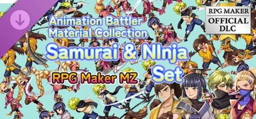 RPG Maker MZ - Animation Battler Material Collection Samurai and Ninja Set